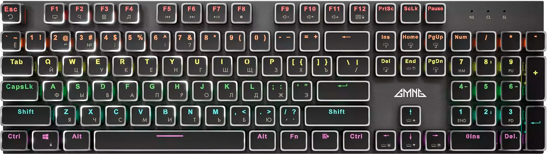 Клавиатура GMNG GG-KB815X (черный/белый)
