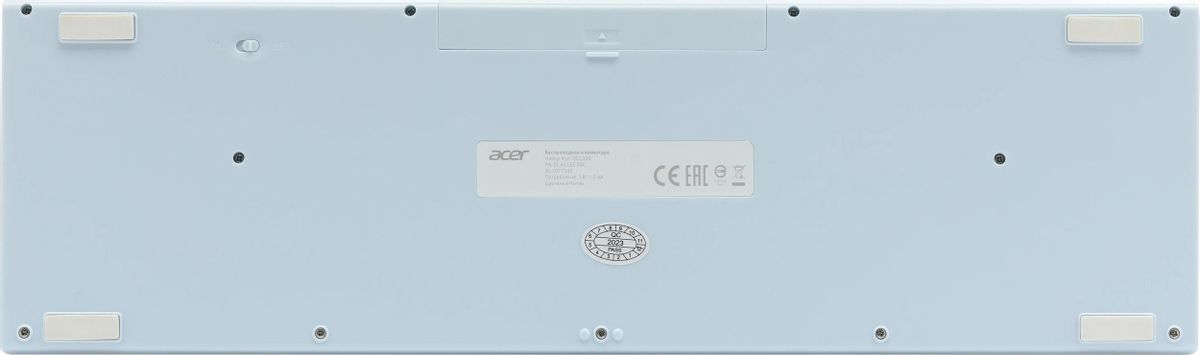 Комплект клавиатура и мышь Acer OCC205 / ZL.ACCEE.00C (белый/голубой) — фото 5