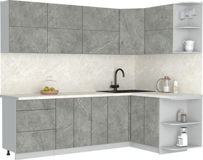 

Кухонный гарнитур, Мила Матте 1.5x2.5 А PR