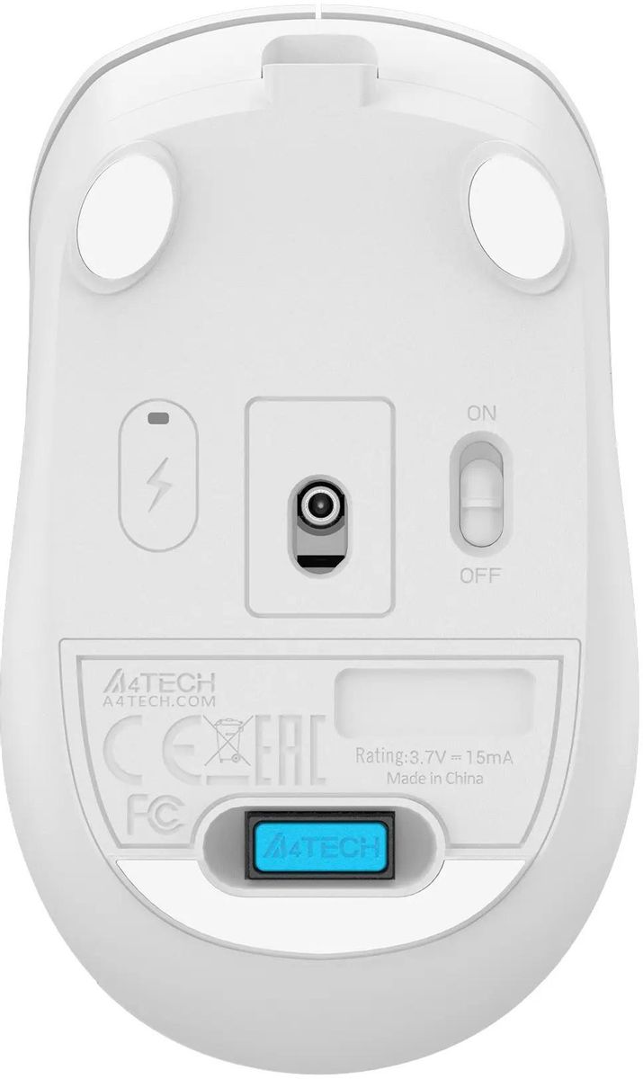 Мышь A4Tech Fstyler FG15CS Air2 (белый) — фото 6