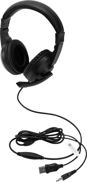 Наушники-гарнитура Оклик HS-L315G (черный)