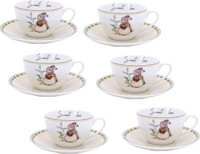Набор для чая/кофе JEWEL Мамина любовь ПС0044-03 (12пр, нью бон) - 