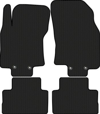 Комплект ковриков для авто Alicosta 0966_1 для Nissan Qashqai II SUV/J11 2016-н.в (EVA соты, черный) - 