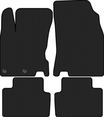 Комплект ковриков для авто Alicosta 0964_1 для Nissan Qashqai II SUV/J11 2013-2016 (EVA соты, черный) - 