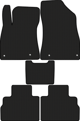 Комплект ковриков для авто Alicosta 2436_1 для Nissan Sentra VIII седан/B18 2019-н.в. (EVA соты, черный) - 