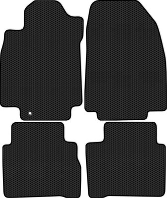 Комплект ковриков для авто Alicosta 0980_1 для Nissan Tiida седан/C11 2007-2014 (EVA соты, черный) - 