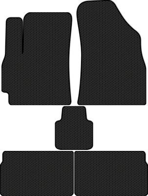Комплект ковриков для авто Alicosta 2437_1 для Omoda C5 I SUV/Рестайлинг 2023-н.в. (EVA соты, черный) - 