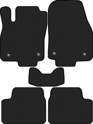 Комплект ковриков для авто Alicosta 0998_1 для Opel Astra III купе/H 2005-2014 (EVA соты, черный) - 