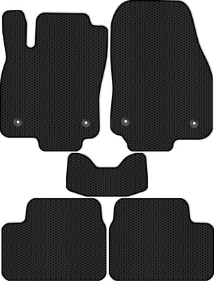 Комплект ковриков для авто Alicosta 2443_1 для Opel Astra III хэтчбек 5дв/L48 2004-2011 (EVA соты, черный) - 