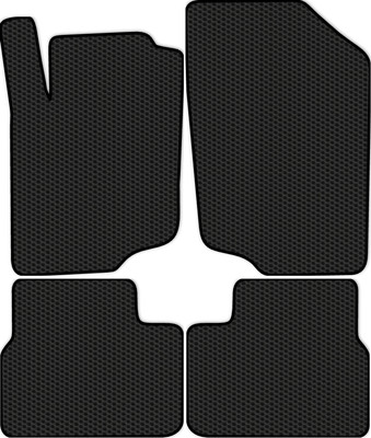 Комплект ковриков для авто Alicosta 1043_1 для Peugeot 207 хэтчбек 5дв/кабриолет 2006-2011 (EVA соты, черный) - 