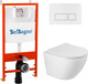 Унитаз подвесной с инсталляцией BelBagno Sfera-R BB046CHR/SC/BB026/BB042BL - 