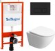 Унитаз подвесной с инсталляцией BelBagno Uno-Tor BB5177CH-TOR/SC/BB026/BB044NERO - 