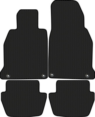 Комплект ковриков для авто Alicosta 2454_1 для Porsche 911 купе/кабриолет/992 2018-н.в. (EVA соты, черный) - 