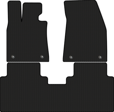 Комплект ковриков для авто Alicosta 2466_1 для Rising F7 I лифтбек 2023-н.в. (EVA соты, черный) - 