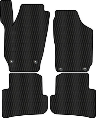 Комплект ковриков для авто Alicosta 1192_1 для Skoda Fabia II универс./хэтчбек 5дв/5J5/5J2 2007-2015 (EVA соты, черный) - 
