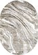Коврик Bossan Rome 3563A-KGRI-GRI-OVAL (0.8x1.5) - 