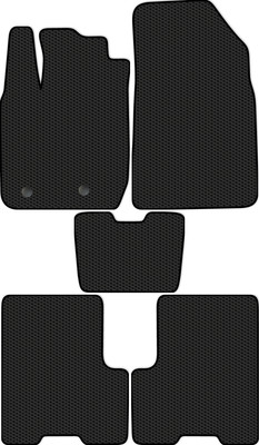 Комплект ковриков для авто Alicosta 1107_1 для Renault Arkana SUV 2018-н.в. (EVA соты, черный) - 