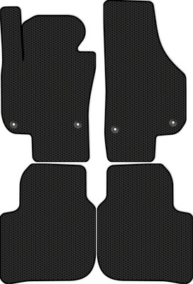 Комплект ковриков для авто Alicosta 2476_1 для Skoda Superb II лифтбек/универсал/3T 2008-2015 (EVA соты, черный) - 