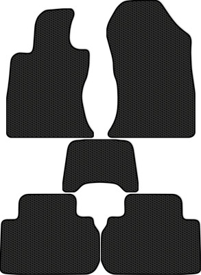Комплект ковриков для авто Alicosta 2487_1 для Subaru Forester SUV/S5 2018-н.в. (EVA соты, черный) - 