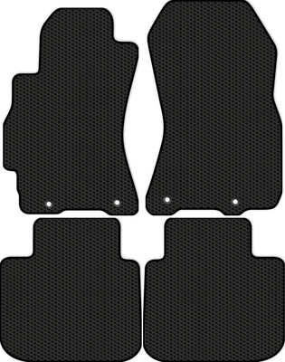 Комплект ковриков для авто Alicosta 1233_1 для Subaru Legacy седан/BM 2009-2015 (EVA соты, черный) - 