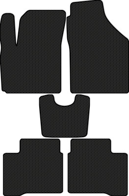 Комплект ковриков для авто Alicosta 2498_1 для Suzuki Swift V хэтчбек 5дв/ZC33S 2016-н.в. (EVA соты, черный) - 