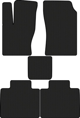 Комплект ковриков для авто Alicosta 2502_1 для Tank 500 I SUV 2021-н.в.+ задний ряд (EVA соты, черный) - 