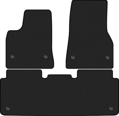 Комплект ковриков для авто Alicosta 1263_1 для Tesla Model S лифтбек 2012-н.в. (EVA соты, черный) - 