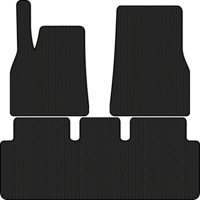 Комплект ковриков для авто Alicosta 1958_1 для Tesla Model S II лифтбек/PLAID 2021-н.в. (EVA соты, черный) - 