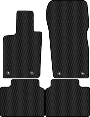 Комплект ковриков для авто Alicosta 1814_1 для Porsche Panamera II лифтбек/971 2016-н.в. (EVA соты, черный) - 