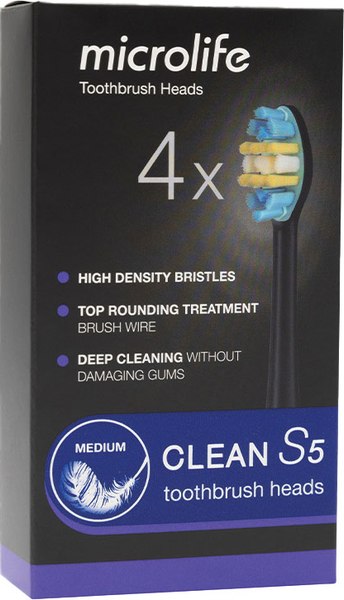 Насадка для зубной щетки Microlife Clean S5 (средней жесткости)