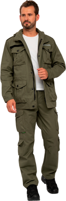 Костюм для охоты и рыбалки Huntsman Крафт Хаки Cotton (р.44-46/182-188) -