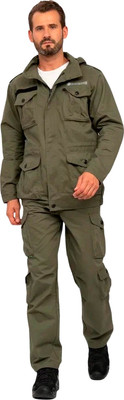 Костюм для охоты и рыбалки Huntsman Крафт Хаки Cotton (р.48-50/182-188) -