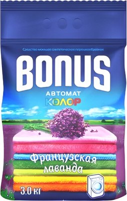 Стиральный порошок БЗПИ Bonus Автомат Колор Французская лаванда 23c677-3567 (3кг) - 