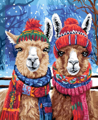 

Набор алмазной вышивки, Ламы / DP407