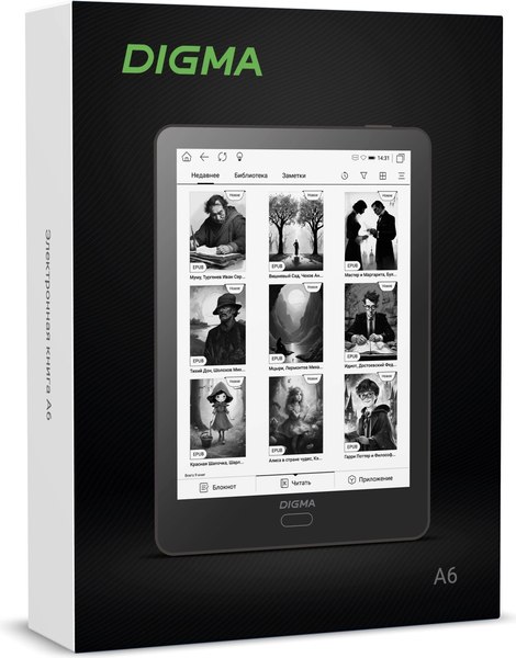 Электронная книга Digma A6 (черный)