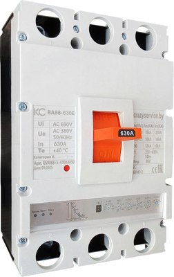 

Выключатель автоматический, ВА 88-800E 3P / EVA88-3-80063075