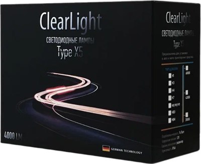 Комплект автомобильных ламп ClearLight CLX5LED60HB4 (2шт)