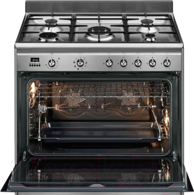 Плита газовая Smeg SCB91MFX9