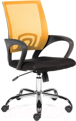 Кресло офисное Norden Spring Chrome / 804-1 chrome AB02-AC01 (хром/оранжевый/черный)