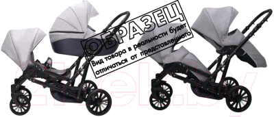 Детская универсальная коляска Ray Ultra Duo 2 в 1 (12/графитовый лен)