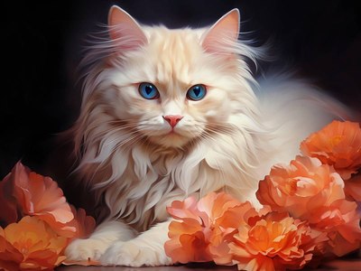

Набор алмазной вышивки, Пронзающий взгляд кошки / НД-2046