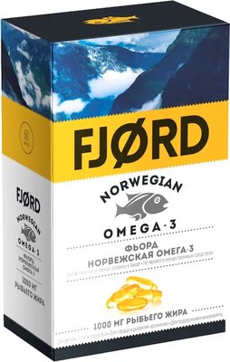 Жирные кислоты Fjord Норвежская Омега-3 (30капсул) - 