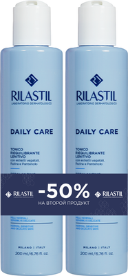 Тоник для лица Rilastil Daily Care Тоник для лица 1+1 (200мл+200мл) - 