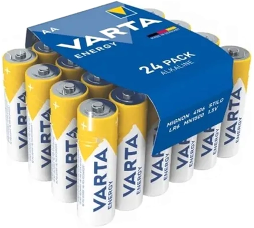 Комплект батареек Varta Energy LR6 AA (24шт)