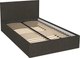 Двуспальная кровать МДК Диана Chocolate КР1-CH1200 120x200 - 