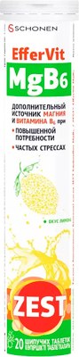Витаминно-минеральный комплекс ZEST ЕфферВит MgB6 (20таблеток) - 