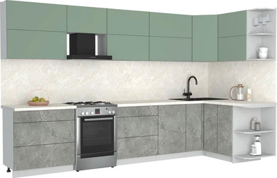 

Кухонный гарнитур, Мила Матте 1.5x3.5 Б PR