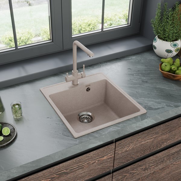 Купить Мойка кухонная Maunfeld Perla 460 MFQS-460BG в Витебске