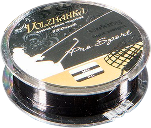 Леска монофильная Волжанка Pro Sport Sinking 0.18мм 3.11кг / PSS-0018 (150м, черный)