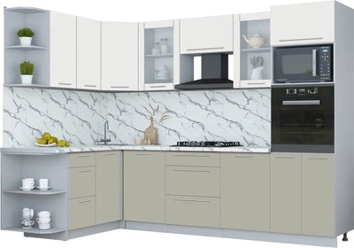 

Кухонный гарнитур, Мила Пластик 1.68x2.8 LV